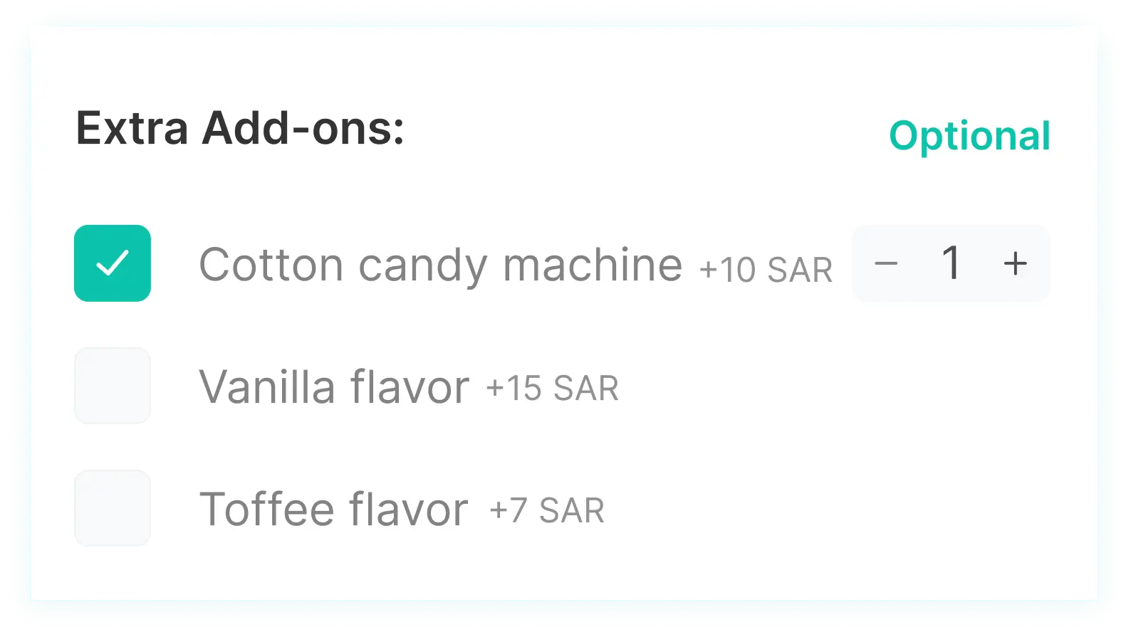 select additonal services